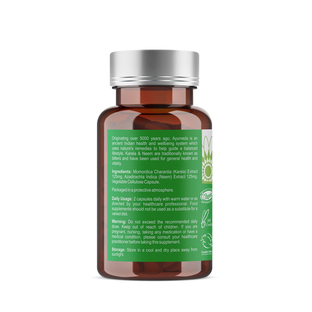 Ayumi Karela & Neem 60 Vegan Capsules 250mg