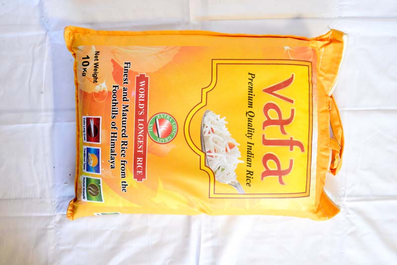 Vafa Basmati Rice 10kg